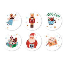 Load image into Gallery viewer, Mini Paint by Numbers Set - Discs Ø20cm (6 pieces) - Christmas Charm Figured'Art