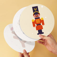 Load image into Gallery viewer, Mini Paint by Numbers Set - Discs Ø20cm (6 pieces) - Vintage Christmas Toy