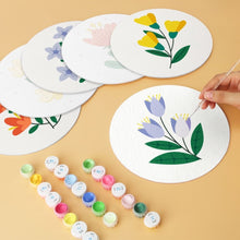 Load image into Gallery viewer, Mini Paint by Numbers Set - Discs Ø20cm (6 pieces) - Botanical Portraits