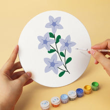 Load image into Gallery viewer, Mini Paint by Numbers Set - Discs Ø20cm (6 pieces) - Botanical Portraits