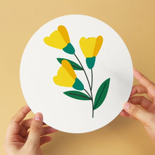 Load image into Gallery viewer, Mini Paint by Numbers Set - Discs Ø20cm (6 pieces) - Botanical Portraits