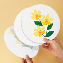 Load image into Gallery viewer, Mini Paint by Numbers Set - Discs Ø20cm (6 pieces) - Botanical Portraits