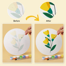 Load image into Gallery viewer, Mini Paint by Numbers Set - Discs Ø20cm (6 pieces) - Botanical Portraits