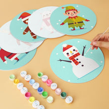 Load image into Gallery viewer, Mini Paint by Numbers Set - Discs Ø20cm (6 pieces) - Turquoise Holiday Set 2