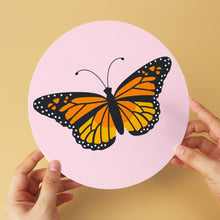 Load image into Gallery viewer, Mini Paint by Numbers Set - Discs Ø20cm (6 pieces) - Butterflies