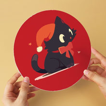 Load image into Gallery viewer, Mini Paint by Numbers Set - Discs Ø20cm (6 pieces) - Mistletoe and Paws