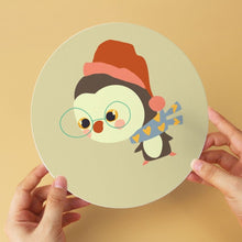Load image into Gallery viewer, Mini Paint by Numbers Set - Discs Ø20cm (6 pieces) - Woodland Winter