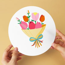 Load image into Gallery viewer, Mini Paint by Numbers Set - Discs Ø20cm (6 pieces) - Blooming Whispers