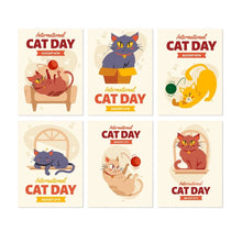 Load image into Gallery viewer, Mini Paint by Numbers Set 15x20cm (6 pieces) - Cat Day Figured'Art