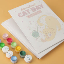 Load image into Gallery viewer, Mini Paint by Numbers Set 15x20cm (6 pieces) - Cat Day