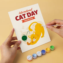 Load image into Gallery viewer, Mini Paint by Numbers Set 15x20cm (6 pieces) - Cat Day