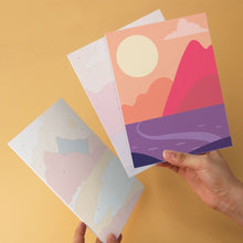 Load image into Gallery viewer, Mini Paint by Numbers Set 15x20cm (6 pieces) - Sunset Peaks