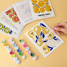 Load image into Gallery viewer, Mini Paint by Numbers Set 15x20cm (6 pieces) - Fruity Prints