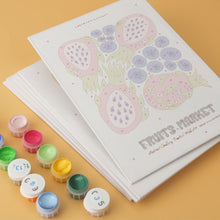 Load image into Gallery viewer, Mini Paint by Numbers Set 15x20cm (6 pieces) - Fruity Prints
