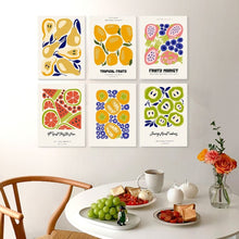 Load image into Gallery viewer, Mini Paint by Numbers Set 15x20cm (6 pieces) - Fruity Prints