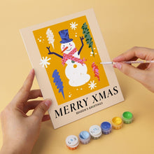 Load image into Gallery viewer, Mini Paint by Numbers Set 15x20cm (6 pieces) - Holly Jolly Collection