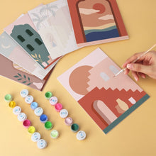 Load image into Gallery viewer, Mini Paint by Numbers Set 15x20cm (6 pieces) - Desert Doorways