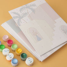 Load image into Gallery viewer, Mini Paint by Numbers Set 15x20cm (6 pieces) - Desert Doorways