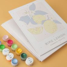 Load image into Gallery viewer, Mini Paint by Numbers Set 15x20cm (6 pieces) - Citrus and Sun