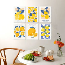 Load image into Gallery viewer, Mini Paint by Numbers Set 15x20cm (6 pieces) - Citrus and Sun