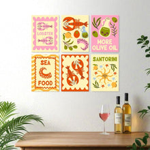 Load image into Gallery viewer, Mini Paint by Numbers Set 15x20cm (6 pieces) - Seaside Delights