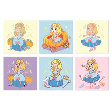 Load image into Gallery viewer, Mini Paint by Numbers Set 20x20cm (6 pieces) - Fairytale Moments Figured'Art