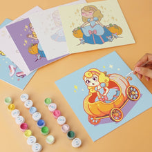 Load image into Gallery viewer, Mini Paint by Numbers Set 20x20cm (6 pieces) - Fairytale Moments
