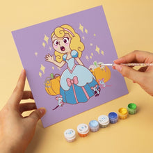 Load image into Gallery viewer, Mini Paint by Numbers Set 20x20cm (6 pieces) - Fairytale Moments