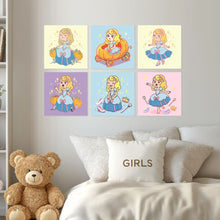 Load image into Gallery viewer, Mini Paint by Numbers Set 20x20cm (6 pieces) - Fairytale Moments