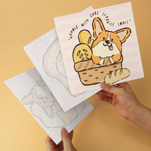 Load image into Gallery viewer, Mini Paint by Numbers Set 20x20cm (6 pieces) - Corgi Life