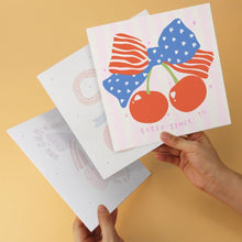 Load image into Gallery viewer, Mini Paint by Numbers Set 20x20cm (6 pieces) - Cherries and Bows