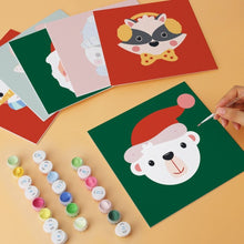 Load image into Gallery viewer, Mini Paint by Numbers Set 20x20cm (6 pieces) - Christmas Portraits