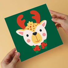 Load image into Gallery viewer, Mini Paint by Numbers Set 20x20cm (6 pieces) - Christmas Portraits