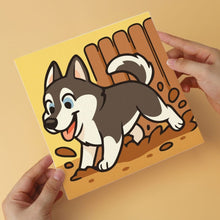 Load image into Gallery viewer, Mini Paint by Numbers Set 20x20cm (6 pieces) - Husky Spirit