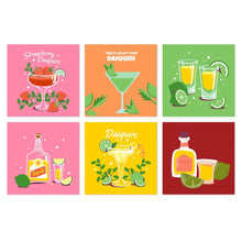 Load image into Gallery viewer, Mini Paint by Numbers Set 20x20cm (6 pieces) - Mixed and Vivid Figured'Art