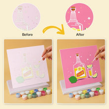 Load image into Gallery viewer, Mini Paint by Numbers Set 20x20cm (6 pieces) - Mixed and Vivid