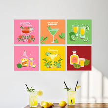 Load image into Gallery viewer, Mini Paint by Numbers Set 20x20cm (6 pieces) - Mixed and Vivid