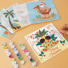 Load image into Gallery viewer, Mini Paint by Numbers Set 20x20cm (6 pieces) - Tropical Christmas
