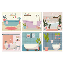Load image into Gallery viewer, Mini Paint by Numbers Set 20x20cm (6 pieces) - Soak and Style Figured'Art