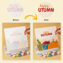 Load image into Gallery viewer, Mini Paint by Numbers Set 20x20cm (6 pieces) - Autumn Notes