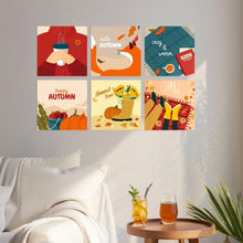 Load image into Gallery viewer, Mini Paint by Numbers Set 20x20cm (6 pieces) - Autumn Notes