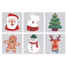 Load image into Gallery viewer, Mini Paint by Numbers Set 20x20cm (6 pieces) - Classic Xmas Set Figured'Art