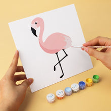 Load image into Gallery viewer, Mini Paint by Numbers Set 20x20cm (6 pieces) - Tropical Birds