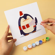 Load image into Gallery viewer, Mini Paint by Numbers Set 20x20cm (6 pieces) - Mini Christmas Friends