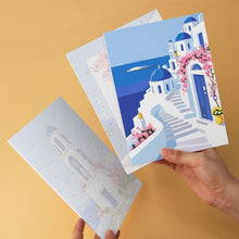 Load image into Gallery viewer, Mini Paint by Numbers Set 15x20cm (6 pieces) - Greek Postcard