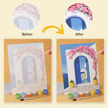 Load image into Gallery viewer, Mini Paint by Numbers Set 15x20cm (6 pieces) - Greek Postcard