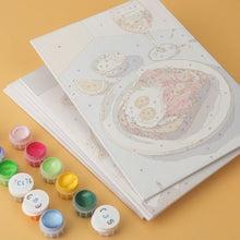 Load image into Gallery viewer, Mini Paint by Numbers Set 15x20cm (6 pieces) - Gourmet Moments