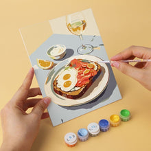 Load image into Gallery viewer, Mini Paint by Numbers Set 15x20cm (6 pieces) - Gourmet Moments