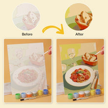 Load image into Gallery viewer, Mini Paint by Numbers Set 15x20cm (6 pieces) - Gourmet Moments