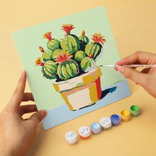 Load image into Gallery viewer, Mini Paint by Numbers Set 20x20cm (6 pieces) - Prickly and Pretty